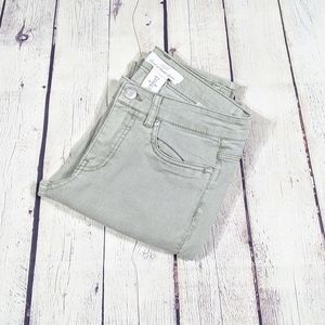 L.O.G.G Light Olive Green Denim Jeans 6 Straight